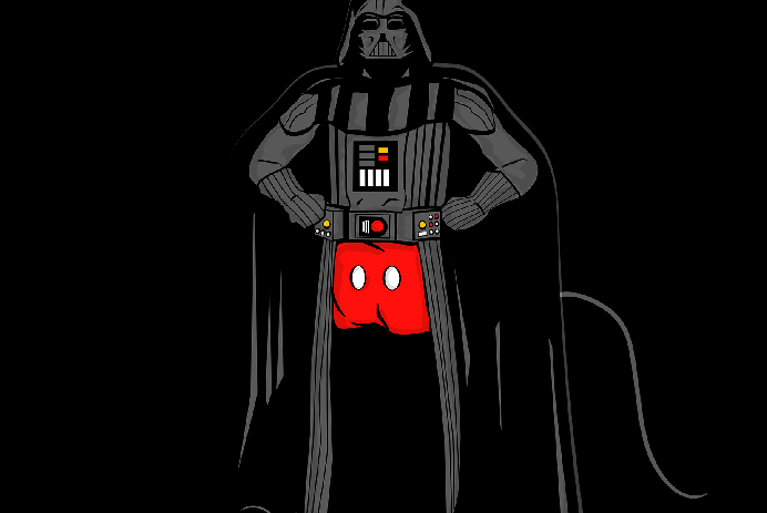 Darth Vader and Mickey Mouse